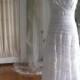 Sculpted Lace Wedding Dress Bridal Gown Beach wedding dress Hippie Wedding dress