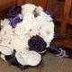 Plum Sola Wood Bouquet, Purple Sola Wood Wedding Bouquet, Plum and Lavender, Sola Wood Bouquet, Sola Flower Bouquets, Plum Wedding Bouquet