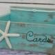 Card Wedding Box Holder Distressed Beach Nautical Rustic Starfish with Nautical Knot Baby Shower, Anniversary Many colors to choose from