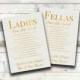 Wedding Bathroom Basket Printable Faux Gold Foil/ Males & Females /Guest Bathroom Sign Wedding Print/ Custom/ DIY