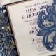 Laser cut wedding invitations, Blue Lace wedding invitations {Broadway design, New Spring Summer 2016 Collection}