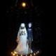 Corpse Bride VICTORIA & VICTOR Wedding Cake Topper LIGHT Pole