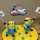 Minions Fondant Cake Topper (2 Pieces Set). Ready to ship in 3-5 business days. "We do custom orders"