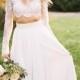 Wedding Separate - Willow Crop Top - Lace Crop Top - Long Sleeve Lace Wedding Dress - Crop Top Wedding Dress