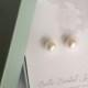 free shipping bridal earrings, pearls for the bride, 6mm pearl earrings, classic pearl jewelry, genuine Pearl Stud, bridal pearls, weddings
