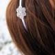 Rhinestone Bridesmaid Headband - Rhinestone Flower Headband for Bridal Party