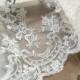 Sale-Wedding Lace Fabric, Embroidery Lace Fabric, Corded Lace Fabric, Floral Lace Fabric, 51 inches Wide for Dress, Craft Making, 1/2 Meter