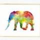 Elephant - Digital Print and Poster - Drawing & Illustration - Wall Art - Printable Artwork - All Popular Sizes
