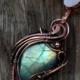 Copper Labradorite Pendant  Bohemian pendant Amulet necklace Metalwork handmade jewelry ooak jewel pendant fantasy labradorite pendant