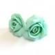Mint Rose Earrings, Small Flower Studs Earrings, Vintage Style Floral Retro Jewelry, Womens Fashion Accessories,Wedding,Bridesmaids Earrings