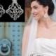 Art Deco Bridal Earrings, Gatsby Earrings, Statement Wedding Earrings, Victorian Wedding Jewelry, Swarovski Crystal Bridal Jewelry, KARMEN