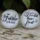 Father of the Bride Cufflinks, Personalized Cufflinks, Wedding Cuff Links, Father of the Bride, I Loved Her First, Bridal Wedding Party
