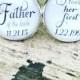 Father of the Bride Cuff links, Personalized Cufflinks, Father of the Bride, I Loved Her First, Bridal Wedding Party