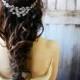 Gold Wedding headpiece, wedding headband, wedding hair jewelry, wedding head chain, wedding hair accessories, wedding jewelry