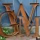 18" Rustic Metal Letters and Numbers