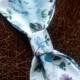 white bow tie blue floral design adjustable bowtie wedding ties baby boys prop blue tie groom's necktie adult bowties gift for husband man