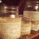 Burlap And Lace Mason Jar Candle Holder - Rustic Wedding Centerpeice (Set Of 5) - Mix And Match