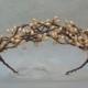Rustic Bridal Hair Wreath, Woodland Hair Vine, Rustic Chic Bridal Hair Accessories, Boho Wedding Crown, Bohemian Hair Wreath, Rustic Crown