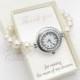 Mother of the Groom Gift, Pearl Watch, Rhinestones, Pearl Bracelet Watch, Bracelet Watch, Bridal Pearl Bracelet, Wedding Jewelry Z02