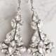 Bridal jewelry - crystal wedding earrings - statement bridal earrings - wedding earrings - Swarovski crystal - chandeliers - Stella earrings
