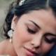 Wedding jewelry earrings - bridal earrings - statement wedding earrings - Swarovski crystal - crystal and pearl earrings - Charlie earrings