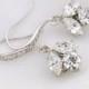 Swarovski crystal drop earrings - bridesmaids earrings - crystal wedding earrings - small bridal earrings - Idaho earrings