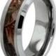 Tungsten Wedding Band,Tungsten Carbide,Tungsten Ring,Men's Tungsten Carbide Forest Woods Camouflage Wedding Ring