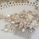 Bridal Hair comb with Fresh water pearls wedding hair comb,wedding Hair accesories,pearl Bridal Comb,Crystal wedding comb,bridal hair piece