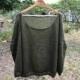 Army green Long sleeved knitted top Seaweed green Mohair sweater Oversized Fit sweater Loose fit pullover Womens Brown Green Mohair Sweater