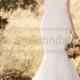 Essense Of Australia Fit And Flare Wedding Dress With Chapel Train Style D2224