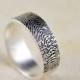 Back To School  Buy one get one for 50% off :Actual Fingerprint Ring, Wedding Band,990  Sterling Silver Engraving 4mm-6mm