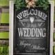 Personalized Welcome to our Wedding Printable File with Bride & Groom Names and wedding date - DIY - Rustic Collection