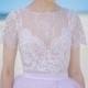 Serenity - lace bridal blouse / bridal blouse / bridal lace top / blush bridal top / bridal separates / blush lace / short sleeves top