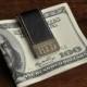 Personalized Gentry Leather Money Clip