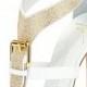 Strass Buckle Leather Sandal, Bianco