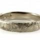 sterling silver, hammered wedding band, tree bark texture Wedding ring, rustic men's single band , Antique design, women's wedding ring