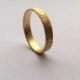 Gold Tree Bark Ring -18 Carat Gold - 4mm Wide Wedding Band - His and Hers Wedding Ring - Men's Wedding Ring - UK Hallmarked