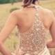 1920s Beaded 1930s Inspired Wedding dress reception dress flapper alternative backless dress