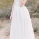 H1518 Simple elegant sweetheart a line Organza wedding dress