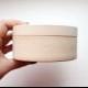 120 mm - Round unfinished wooden box - with cover - natural, eco friendly - 120 mm diameter - B101-120