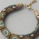SALE Turtle sea beach bracelet animal geometric rhombus pattern Brown beaded rope jewelry gift for women colour gift idea her girlfriend ...
