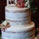 Monogram Cake Topper - Unpainted Wooden Cake Topper - Wedding Cake Topper - Initial Cake Topper