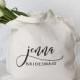 Personalized Bridesmaid Tote, Personalized Bridesmaid Bag, Personalized Maid of Honor Bag, Custom Tote Bag, Personalized Wedding Party Bag