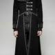 Black Military Unifrom Long Coat for Men