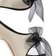 Manolo Blahnik Creme White Sandal With Bows Fall Winter 2013