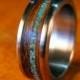 Titanium Ring, Wedding Ring, Stone Ring, Wood Ring, Turquoise Ring, Custom Made Ring, Mens Ring, Womens Ring, Handmade Ring, Unique Ring