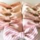 Blush Wedding Bow Ties, Mix and Match Coordinated Custom Wedding Bow Ties, Blush Bow Ties, Petal Bow Tie