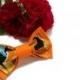 floral bow tie orange bowtie hawaiian tie wedding necktie mens gift boyfriend father son bright bow ties womens bowties fleurs d'orange ПЮ8