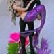 Mermaid and Scuba Diver Wedding Cake Topper CUSTOMIZED to your features