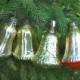 Gold silver bells baubles vintage Christmas Ornaments mercury glass Holiday Decor Jingle Bells Christmas Decoration Collectors bells tree